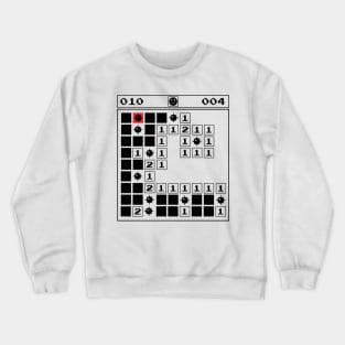 Minesweeper Vintage Gaming 90s Old School Crewneck Sweatshirt